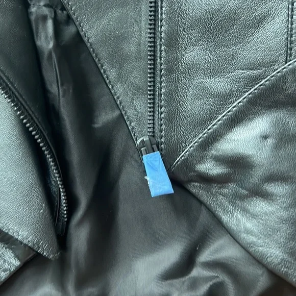 NWT H&M x Mugler Leather Jacket with Scarf - Picture 10 of 13